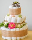 Baby Shower Diaper Layered Cake