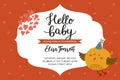 Baby shower girl and boy invitation Royalty Free Stock Photo