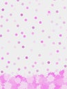 Baby shower girl pastel mini dots with splash Royalty Free Stock Photo