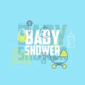 Baby shower icons