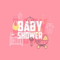 Baby shower icons