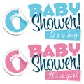Baby Shower Illustration Royalty Free Stock Photo