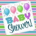 Baby Shower Illustration Royalty Free Stock Photo