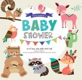 Baby shower invitation Royalty Free Stock Photo