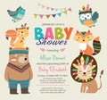 Baby shower invitation Royalty Free Stock Photo