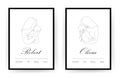 Baby Shower poster for children bedroom. Newborn metric with name, date of birth, weight and height. Linear mother