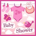 Baby shower theme image 2 Royalty Free Stock Photo