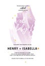 Baby shower violet  invitation card abstract background template, it`s a boy girl gender reveal party template. Modern Royalty Free Stock Photo