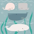 Baby shower whales