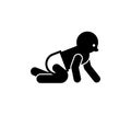 Baby sign icon. Baby symbol. Vector illustration