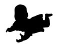 baby silhouette Royalty Free Stock Photo