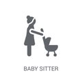 Baby sitter icon. Trendy Baby sitter logo concept on white background from Professions collection