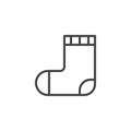 Baby Sock outline icon