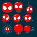 Baby Spiderman. All kinds of poses of spidy