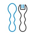 Baby Spoon And Fork Icon