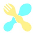 Baby Spoon And Fork Icon