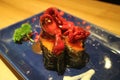 Baby squid sushi Royalty Free Stock Photo