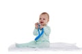 Baby with stethoscope Royalty Free Stock Photo