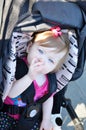 Baby In Stroller Royalty Free Stock Photo