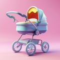 Baby Stroller. Generative AI