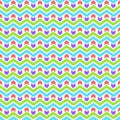 Baby style bright vibrant colors chevron pattern