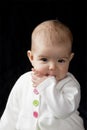 Baby sucking thumb Royalty Free Stock Photo