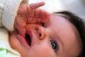 Baby sucking thumb Royalty Free Stock Photo