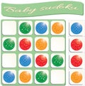 Baby Sudoku with colorful balls