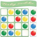 Baby Sudoku with colorful balls