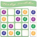 Baby Sudoku with colorful billiard balls