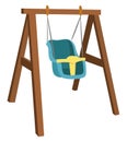 Baby swing, illustration, vector