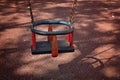 Baby swing in the park very close Royalty Free Stock Photo