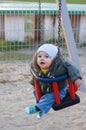 Baby on swing Royalty Free Stock Photo