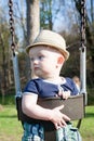 Baby Swinging at the park