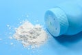Baby talcum powder container Royalty Free Stock Photo