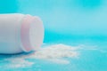 Baby talcum powder container Royalty Free Stock Photo