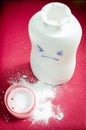 Baby talcum powder container. Royalty Free Stock Photo