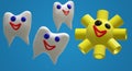 Baby teeth growth molars sky sun