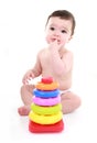 Baby thinking Royalty Free Stock Photo