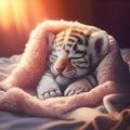 Baby tiger cub Royalty Free Stock Photo