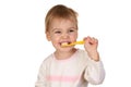 Baby with tooth brush 2 Royalty Free Stock Photo