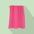 Baby towel icon, flat style Royalty Free Stock Photo