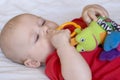 Baby with toy Royalty Free Stock Photo