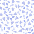 Baby toy seamless pattern. Royalty Free Stock Photo