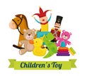 Baby toys design. Royalty Free Stock Photo