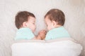 Baby twins sleeping Royalty Free Stock Photo