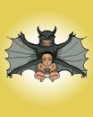 Baby Vampire cartoon vector illustration