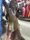 The baby is verry cute in garba groud