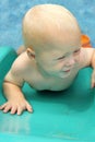 Baby on Water Slide Royalty Free Stock Photo