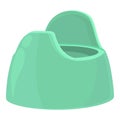 Baby wc icon cartoon vector. Child potty